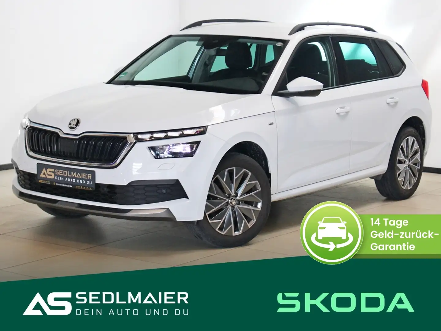 Skoda Kamiq 1.0 TSI Tour SHZ|RCam|NAVI|LED|CarPlay Weiß - 1