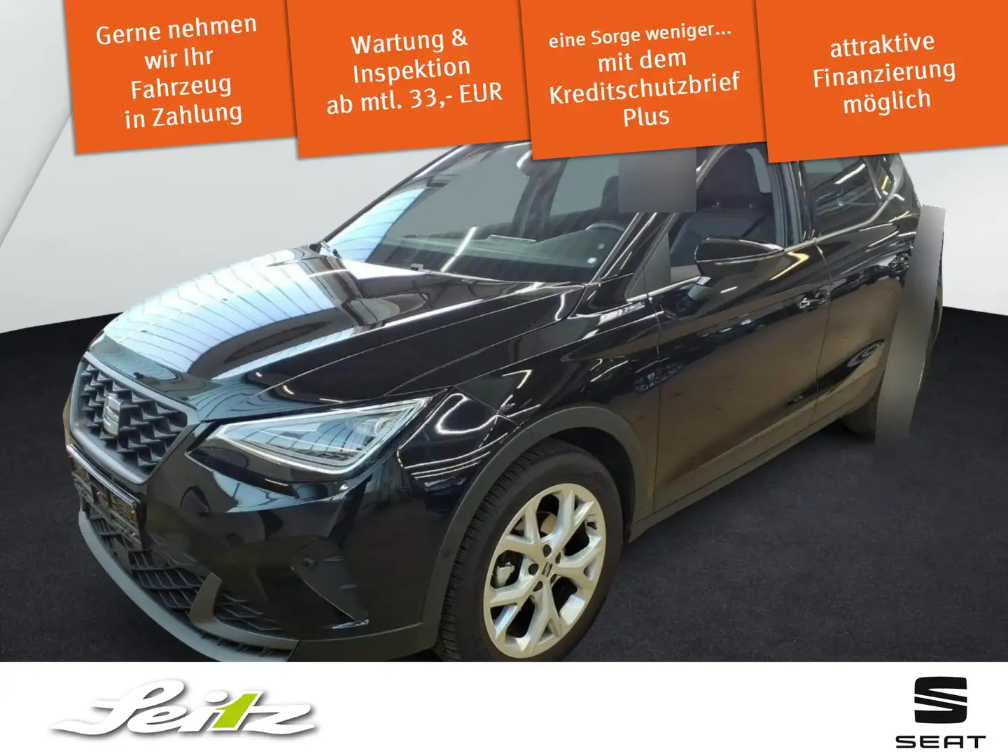 SEAT Arona 1.5 TSI FR *AHK*LED*KAMERA*NAVI* Zwart - 1