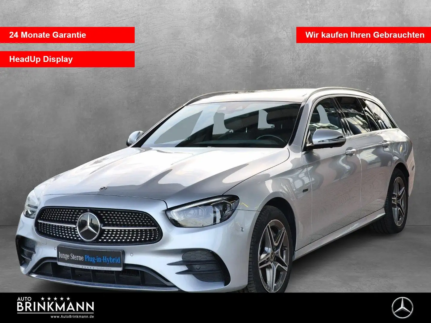 Mercedes-Benz E 300 E 300 de 4MATIC T AMG-LINE/HEAD-UP/PANO/360°KAM Silber - 1