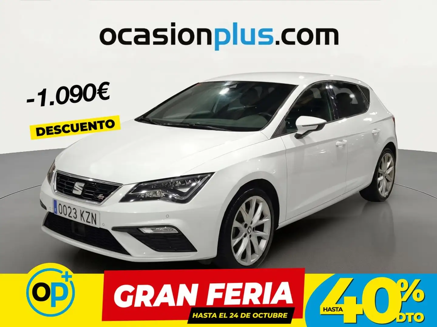 SEAT Leon 1.5 TGI GNC S&S FR DSG7 130 Blanco - 1