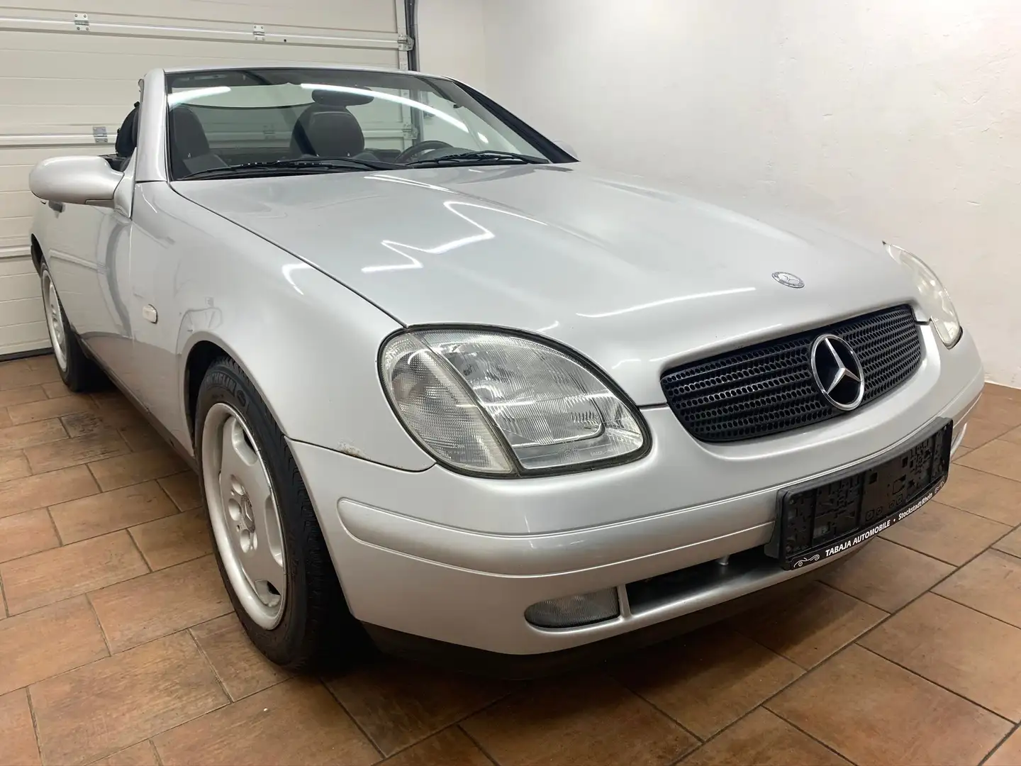 Mercedes-Benz SLK 200 CABRIO VOLL-LEDER CD-RADIO KLIMA ABS *KEIN TÜV* Stříbrná - 2