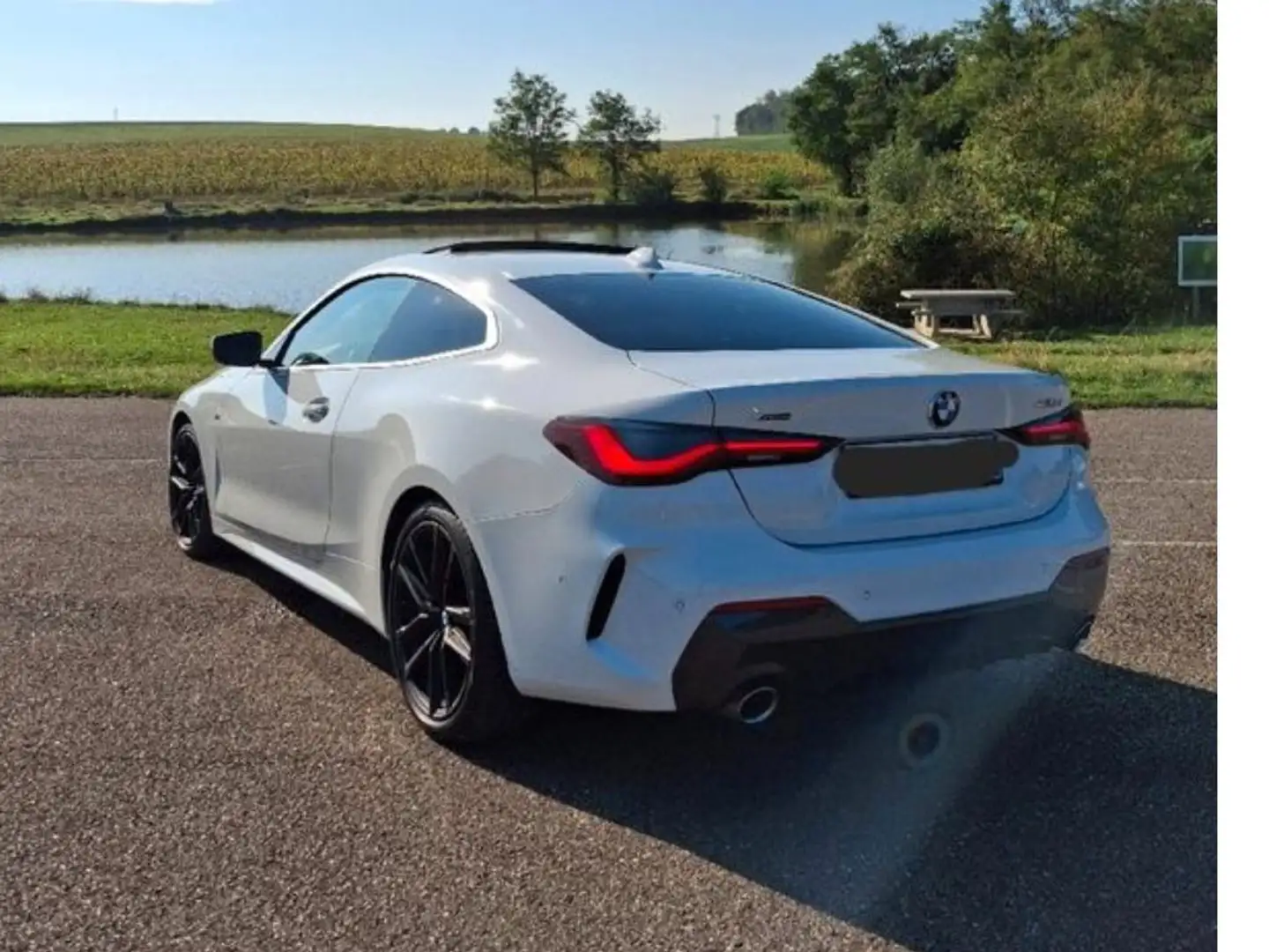 BMW 420 Coupe 420d xDrive 190 ch BVA8 M Sport Blanc - 2