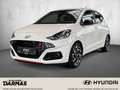 Hyundai i10 1.0 Turbo N Line Klimaaut. 1. Hd. nur 9 tkm Blanc - thumbnail 1