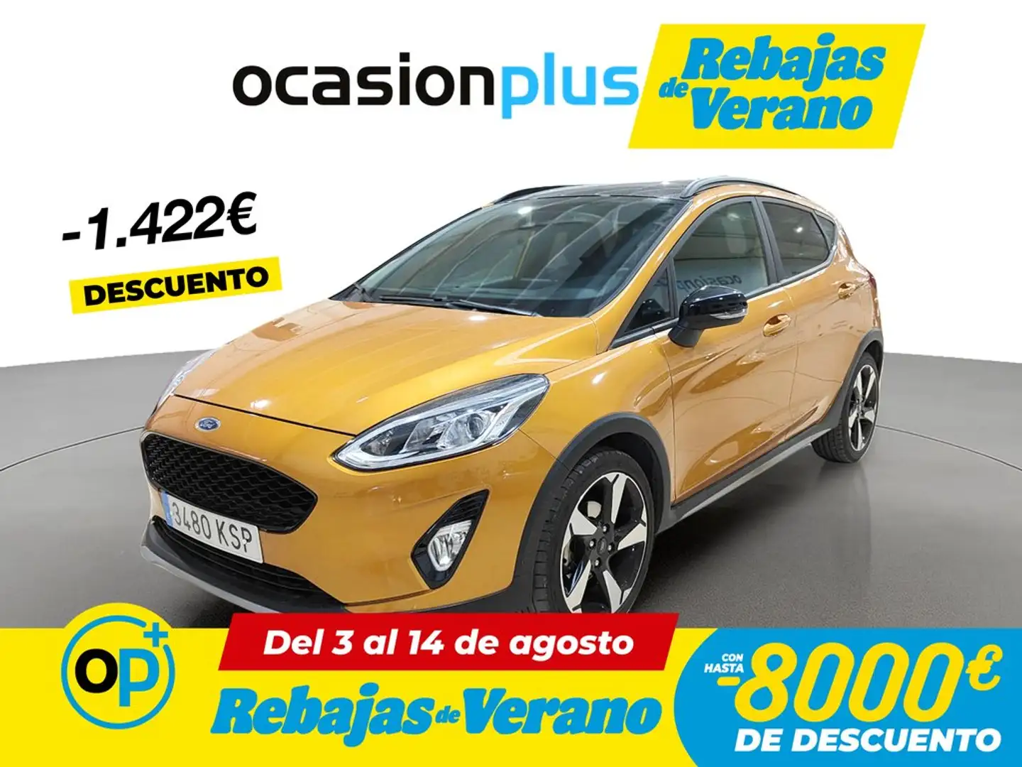 Ford Fiesta 1.0 EcoBoost S/S Active 100 Naranja - 1