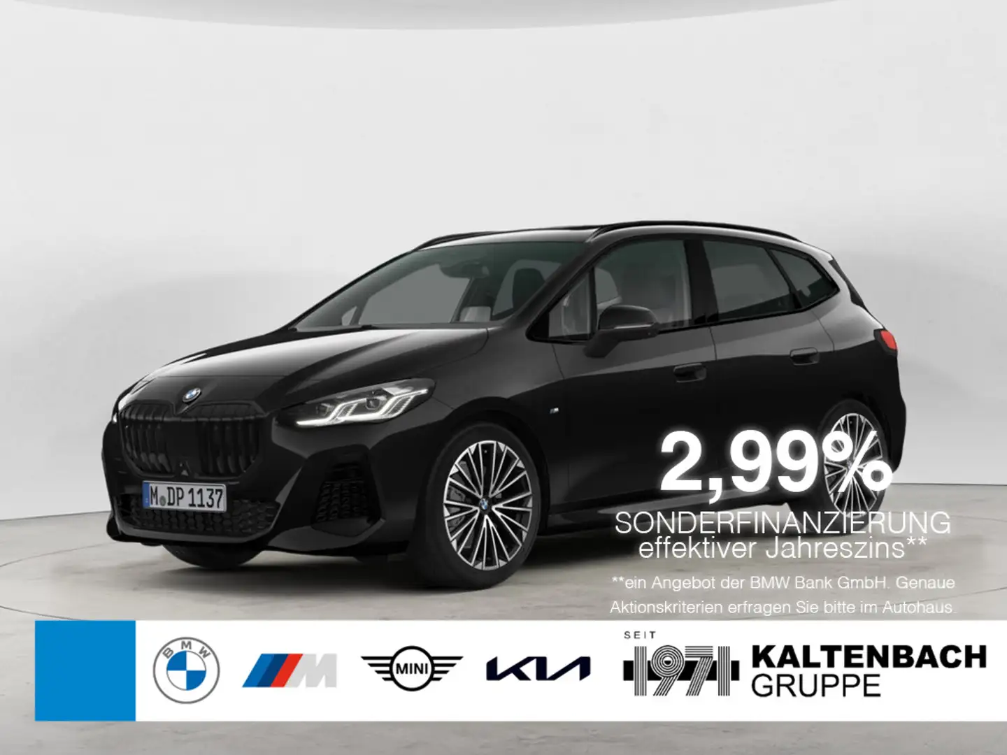 BMW 223 i Active Tourer xDrive M-Sport AHK PANO Schwarz - 1