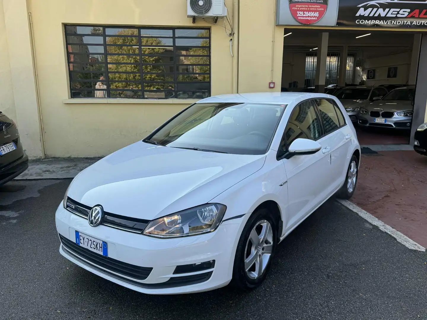 Volkswagen Golf Golf VII 2013 5p 1.4 tgi Highline (business) Blanc - 1