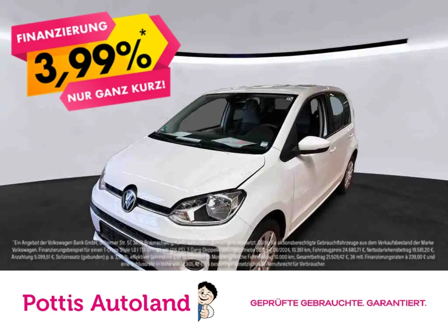 Volkswagen up! 1.0 MPI MOVE UP! SITZHZG KLIMA DAB+ Blanc - 1