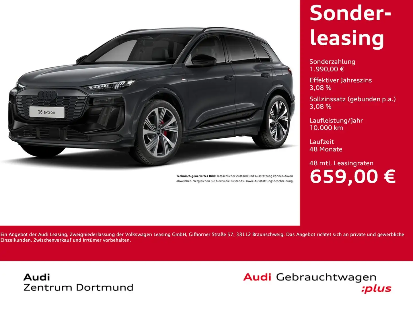 Audi Q6 e-tron quattro S LINE WÄRMEPUMPE B&O AHK LM21 Grau - 1