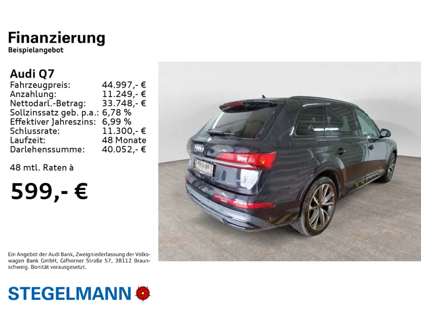 Audi Q7 55 TFSI e qu. S-Line Sport Head_up*Matrix*AIR Nero - 2