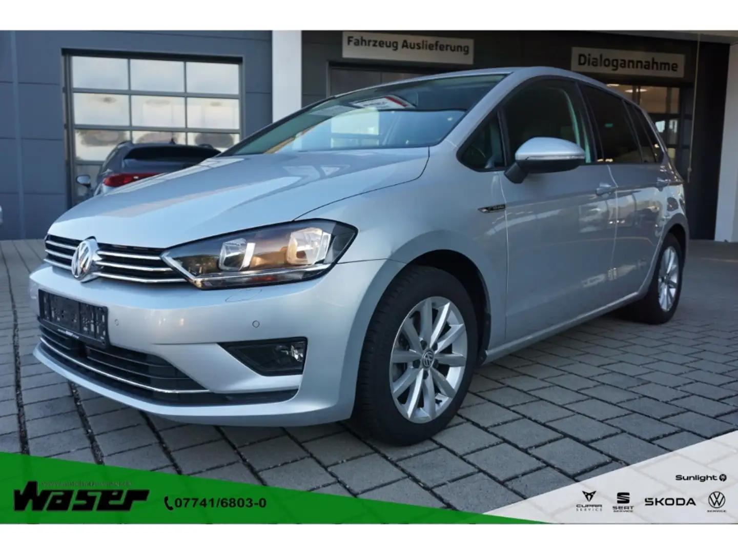 Volkswagen Golf Sportsvan 2.0 TDI Lounge DSG AHK Klima PDC SHZ LM Argent - 1