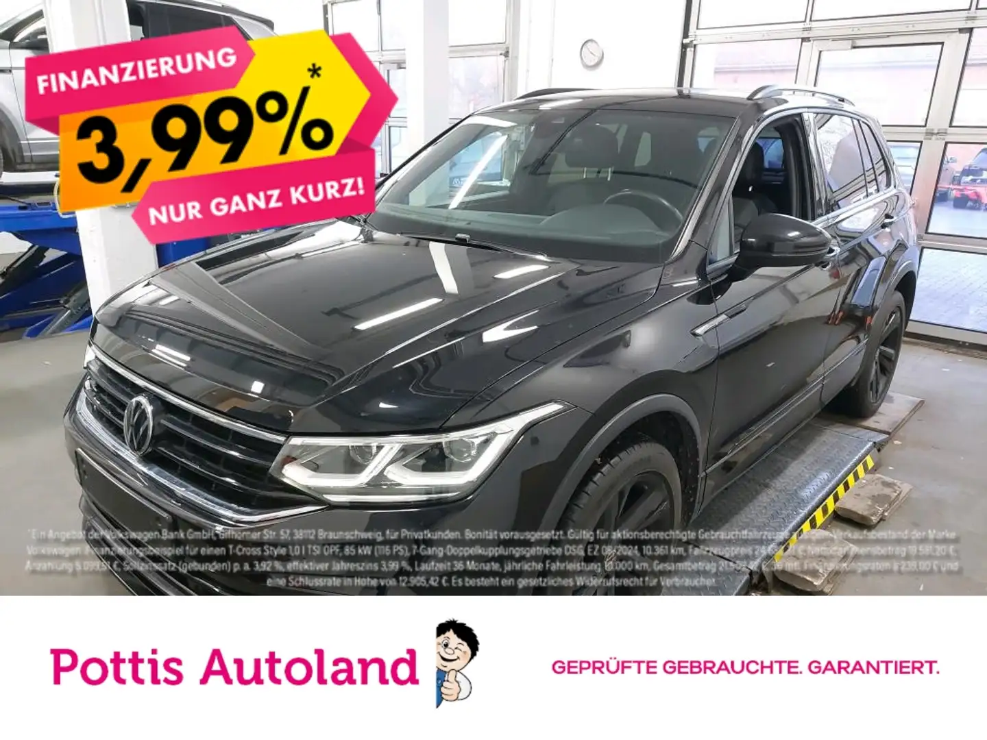 Volkswagen Tiguan 2.0 TDI DSG 4M R-LINE NAVI AHK KAMERA KLIMA Schwarz - 1