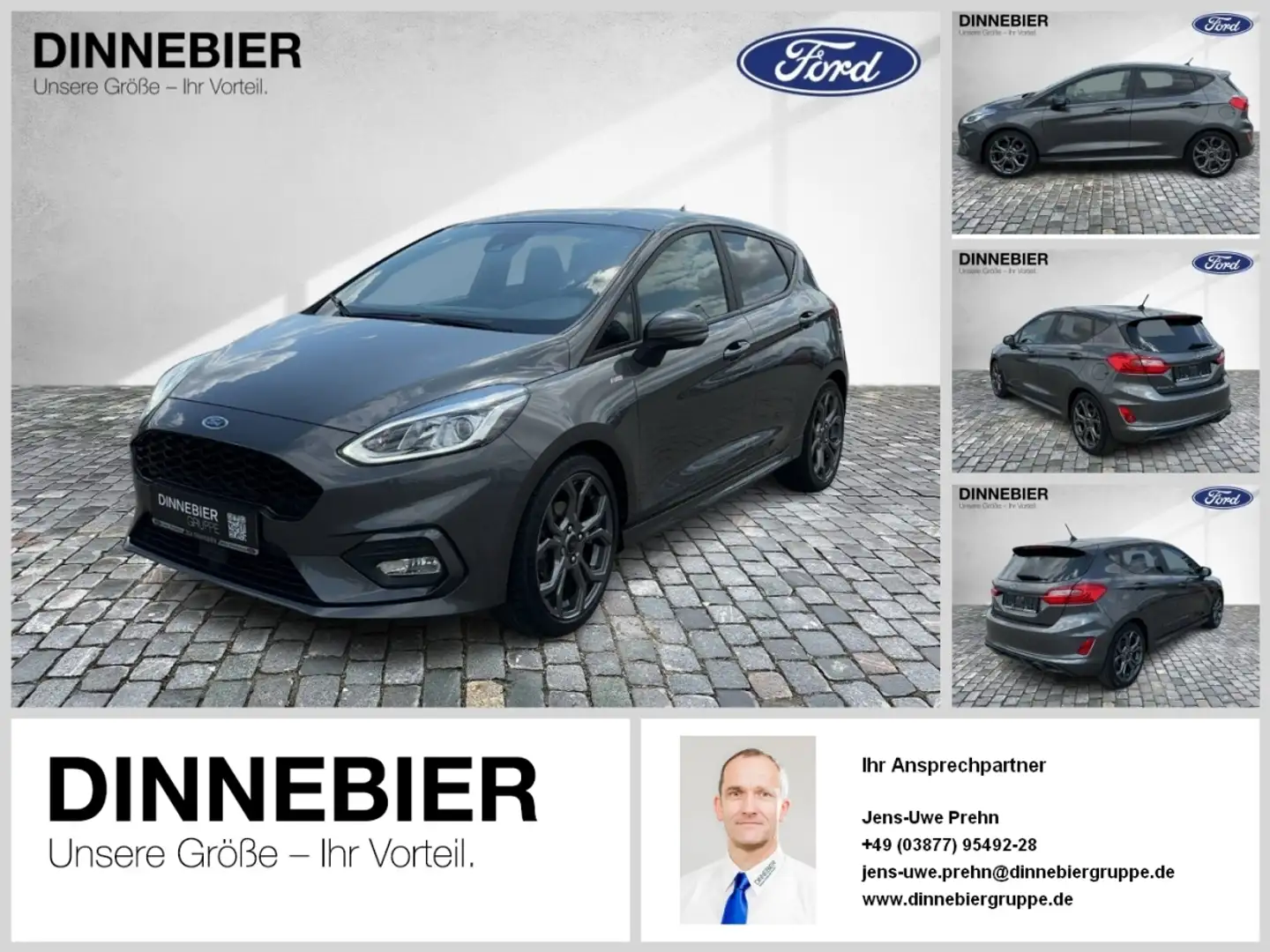 Ford Fiesta ST-Line 1.0 *NAVI*PDChi*KLIMAAUT*SITZHEIZvo*TEMPOM Grau - 1