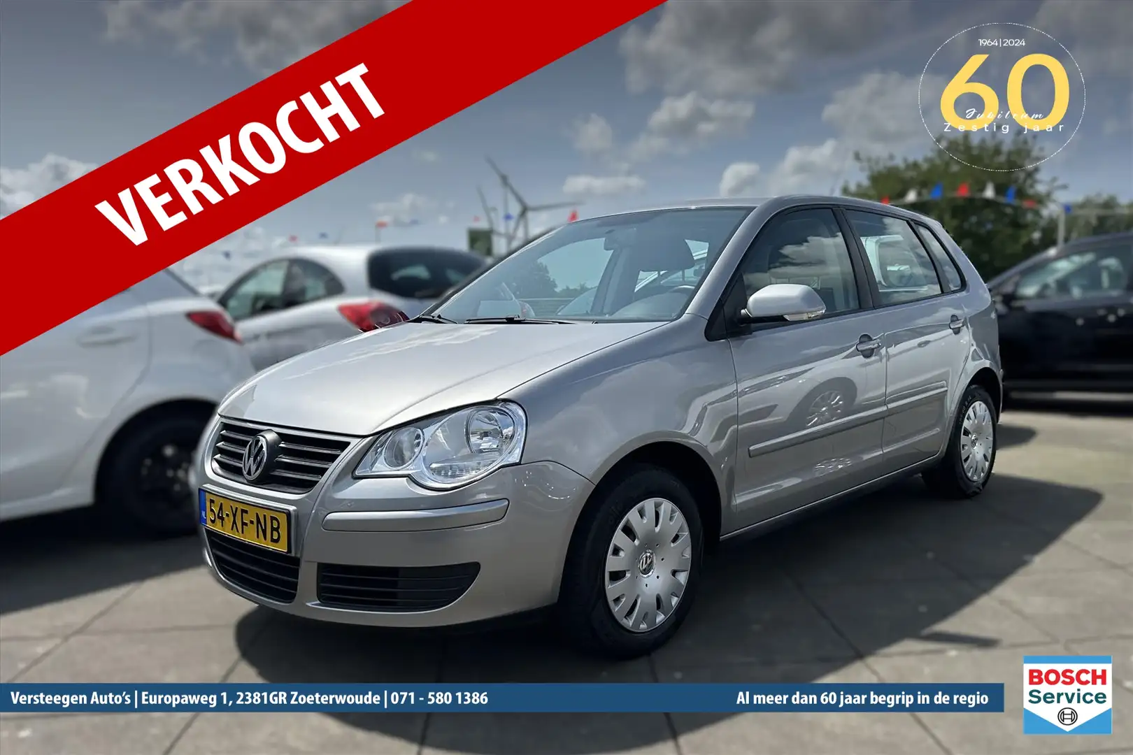 Volkswagen Polo 1.4 55KW 5DRS AUTOMAAT | UNIEK!!! Echte kilometers Grijs - 1