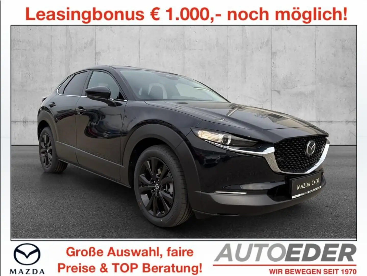 Mazda CX-30 e-Skyactive G140 Homura Aut. Schwarz - 1
