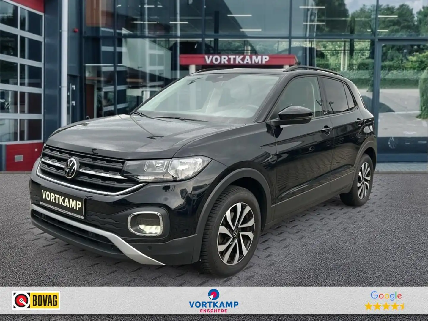 Volkswagen T-Cross 1.0 TSI LIFE NAVI/ACC/PDC/CARPLAY/STOELVERW Zwart - 1