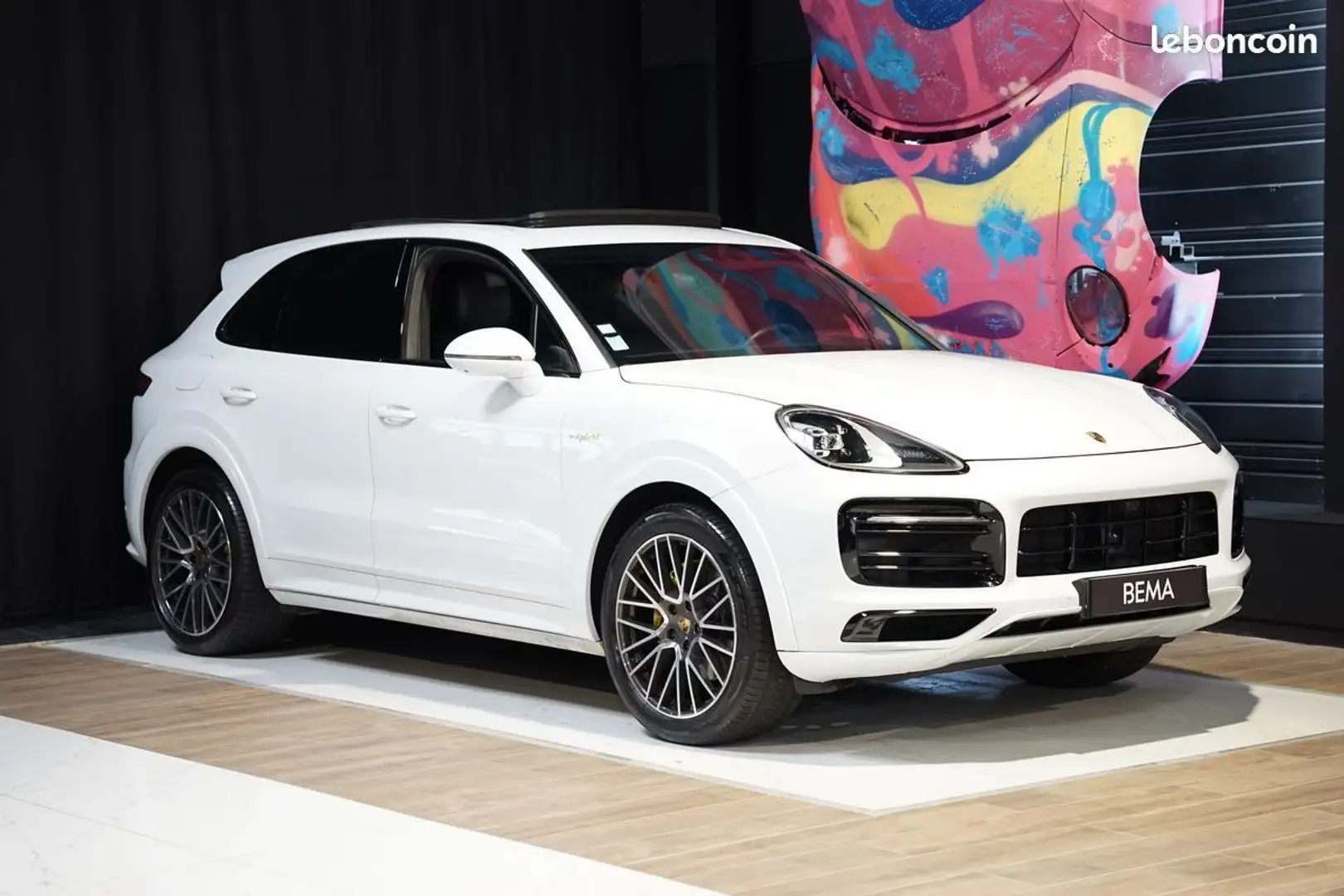 Porsche Cayenne E-HYBRID 462ch | Malus inclus Pack SportDesign 21’’ RS Spyder PDLS%2B Toit Panoramique 14 positions Caméra 360° 647 Mois Wit - 1