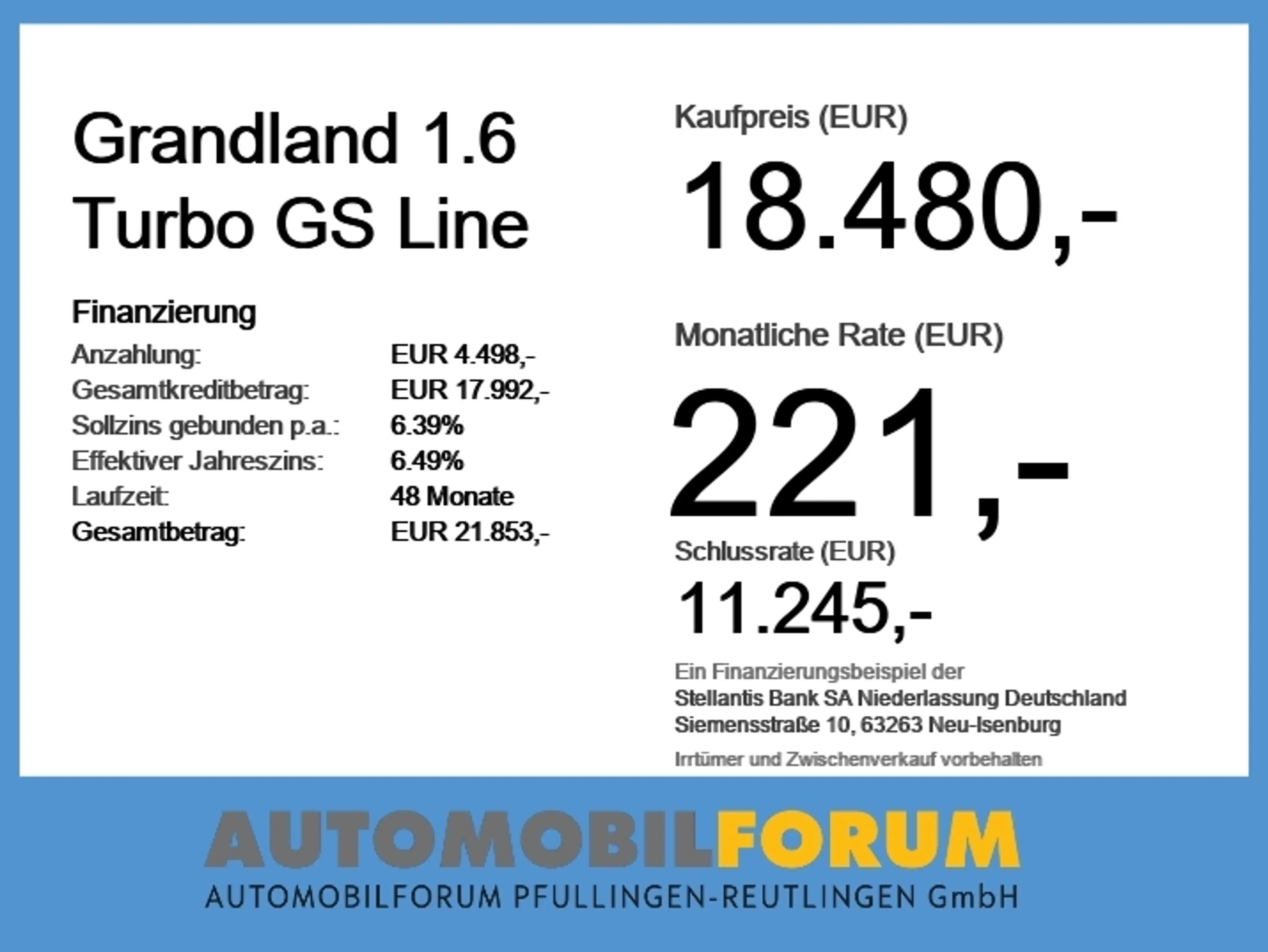 Opel Grandland 1.6 Turbo GS Line 2xKlima ACC AUT Kam. — photo 6
