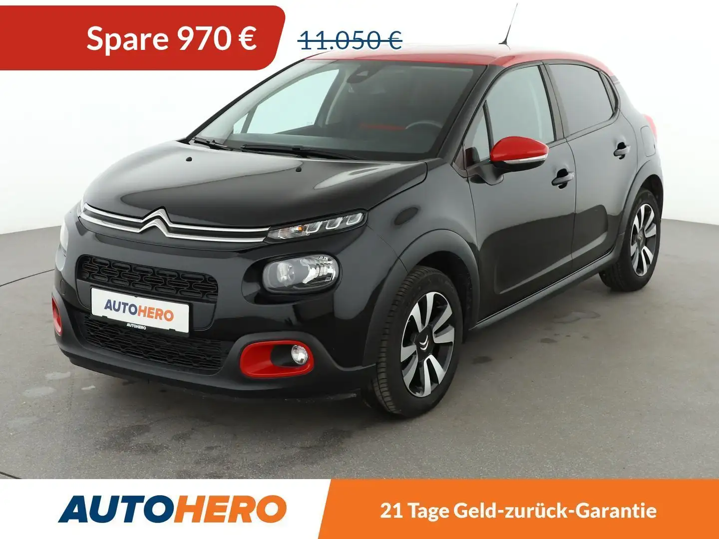 Citroen C3 1.2 PureTech Feel*TEMPO*PDC*SHZ*LIM*KLIMA* Schwarz - 1