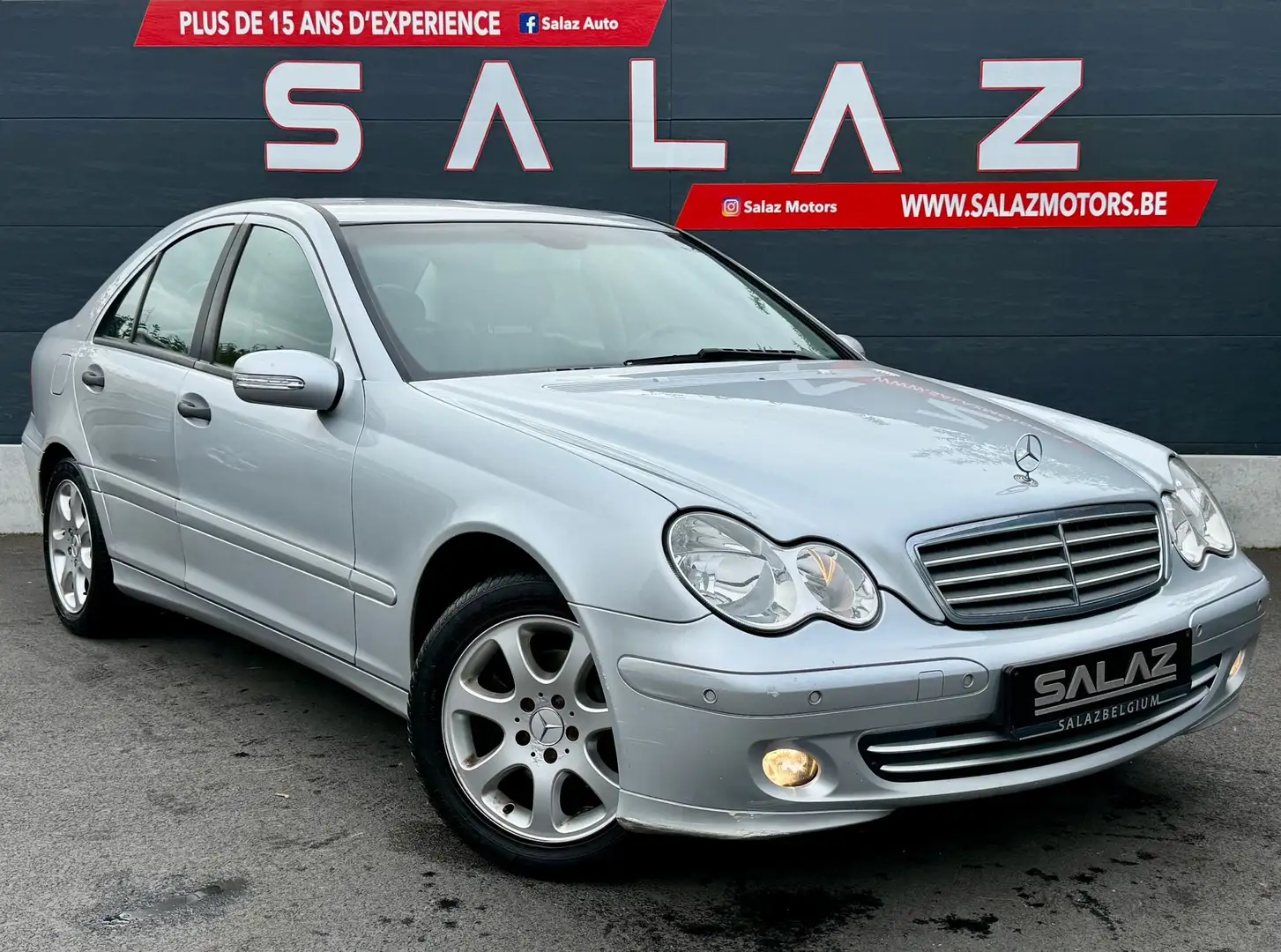 Mercedes-Benz C 220 C 220 CDI_B AUTO_NAVI_CUIR_JANTES_CARNET_ Grijs - 1