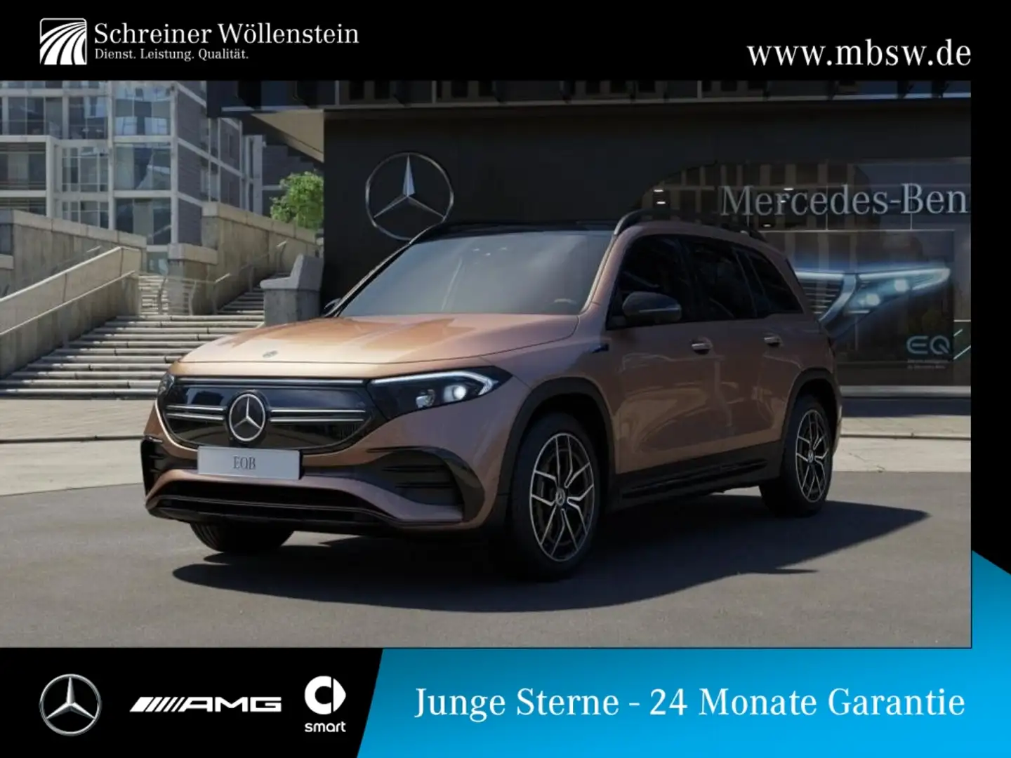 Mercedes-Benz EQB 350 4M *AMG*Night*360°*KeyGo*Ambi*Pano*MBUX* Gold - 1