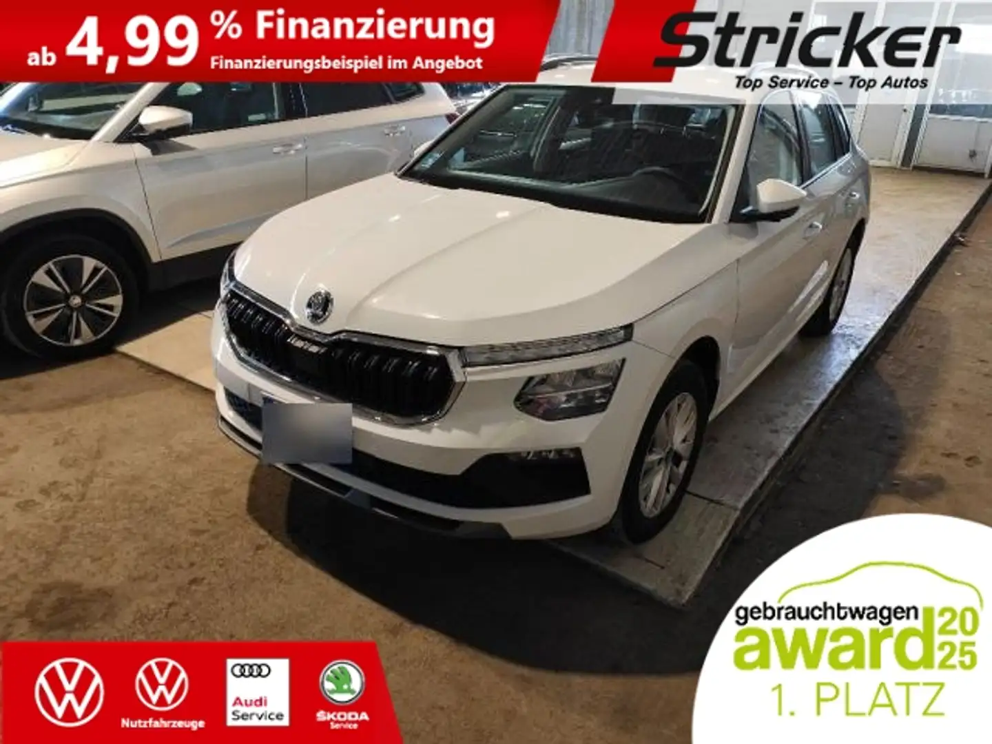 Skoda Kamiq Selection 1.0TSI 179,-ohne Anzahlung Einparkhilfe Weiß - 2