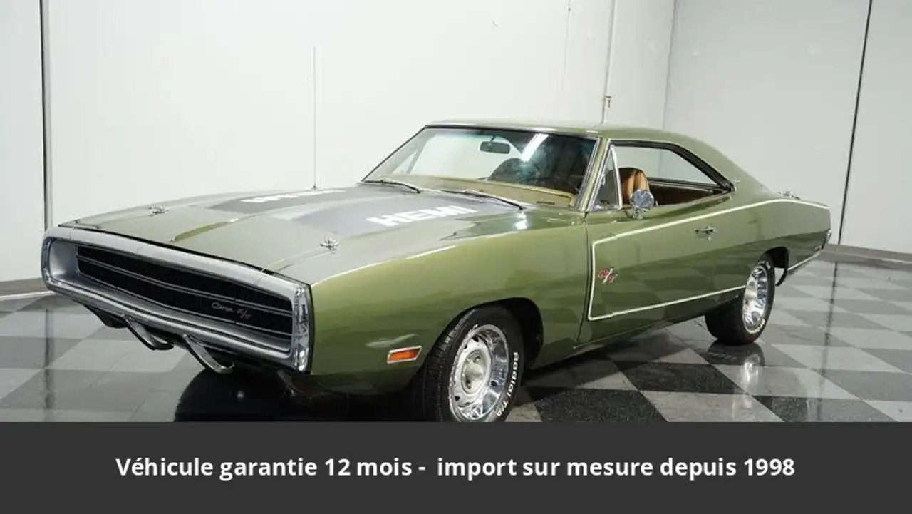 Dodge Charger 1970 Coupe 318 CI V8 230 HP Code F 3 vitesses Tous compris, foto 6
