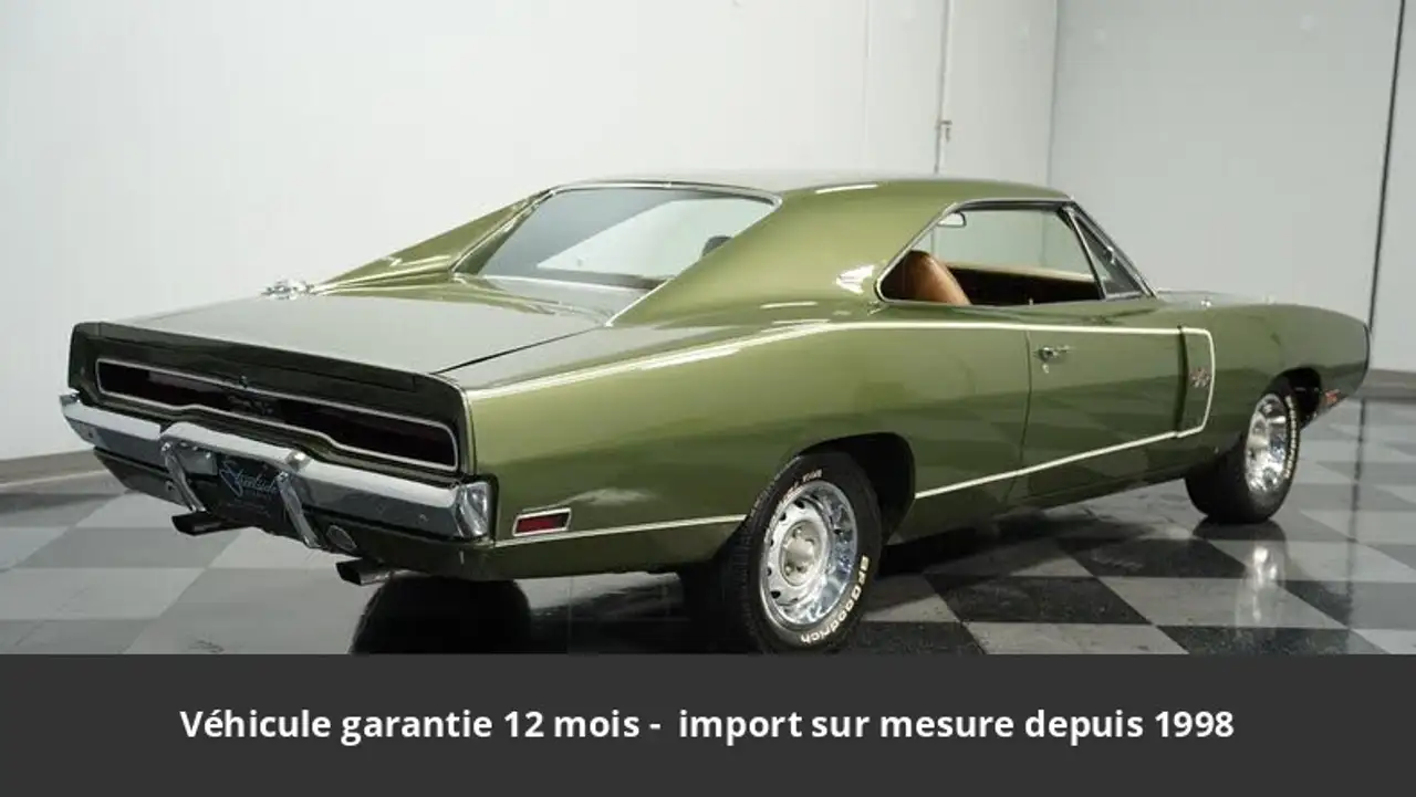 Dodge Charger 1970 Coupe 318 CI V8 230 HP Code F 3 vitesses Tous compris, foto 11