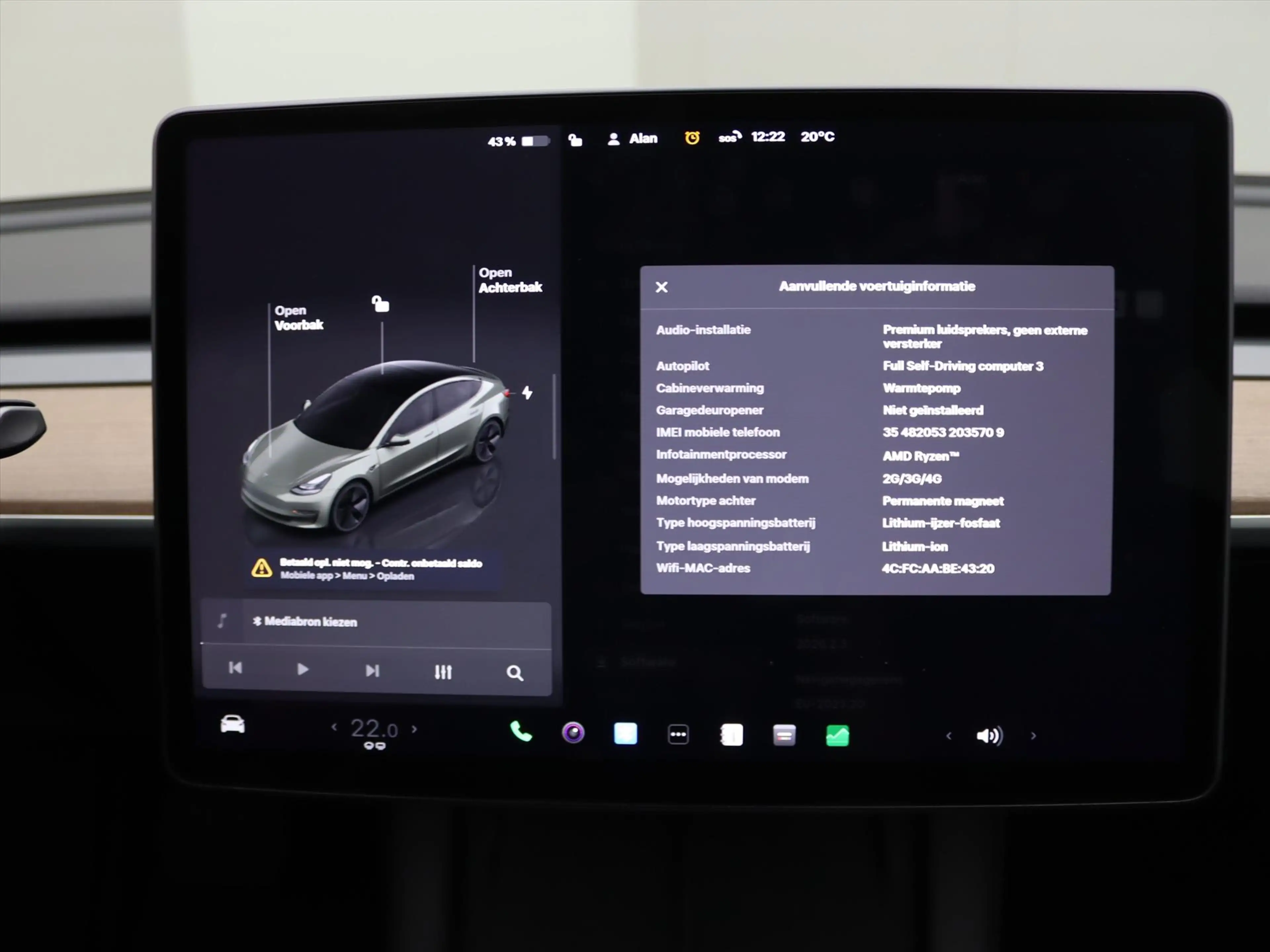 Tesla Model 3 Standard RWD Plus UPGRADE 93.8% SoH [ AMD RYZEN+LF — photo 32