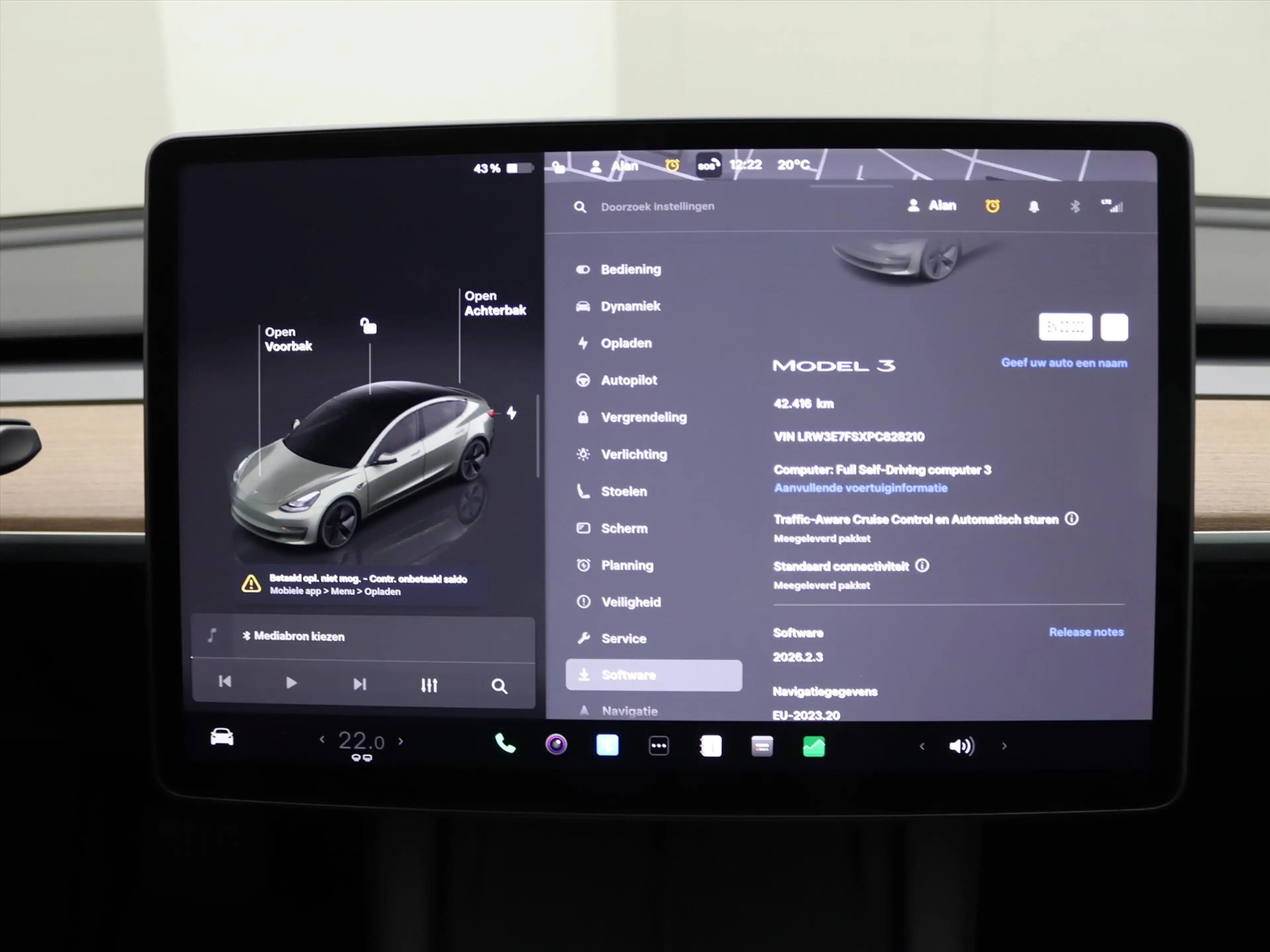 Tesla Model 3 Standard RWD Plus UPGRADE 93.8% SoH [ AMD RYZEN+LF — photo 31