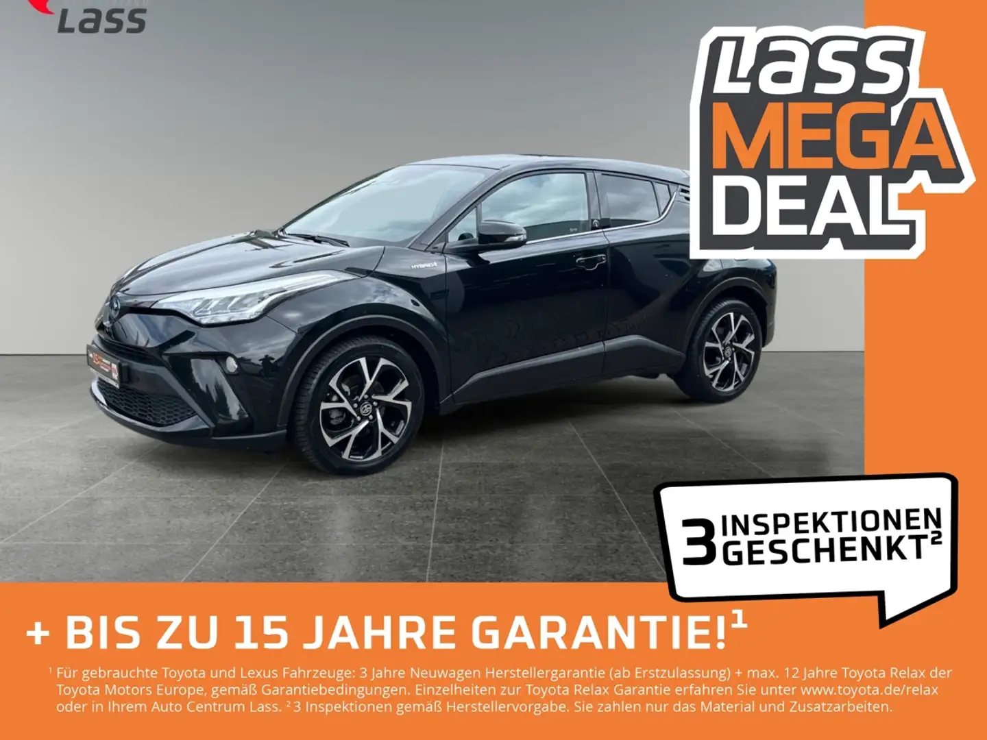 Toyota C-HR 2.0 Hybrid Team D +Klima+Rückfarkamera+ Schwarz - 1