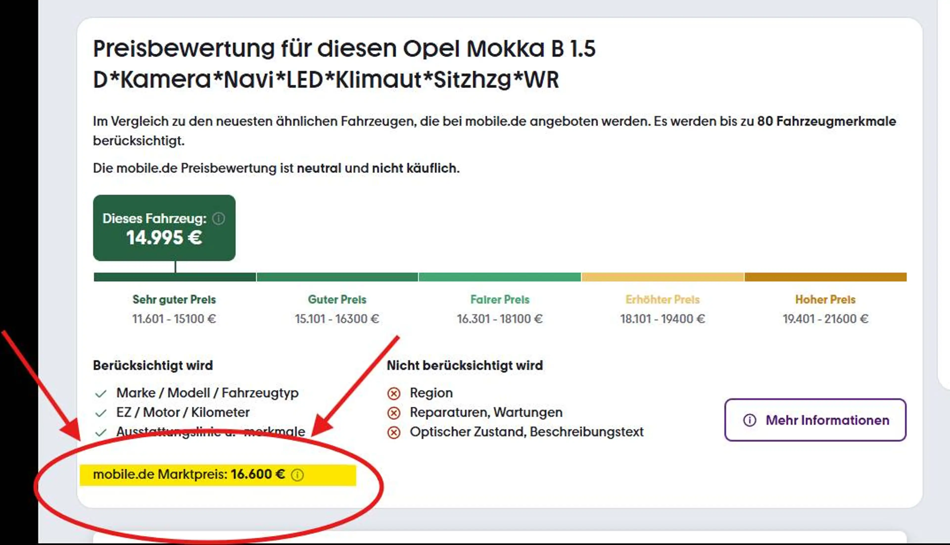 Opel Mokka X B 1.5 D*Kamera*Navi*LED-Scheinw.*Klimaut*Sitz+Lenkradheizg*SR+WR — photo 12