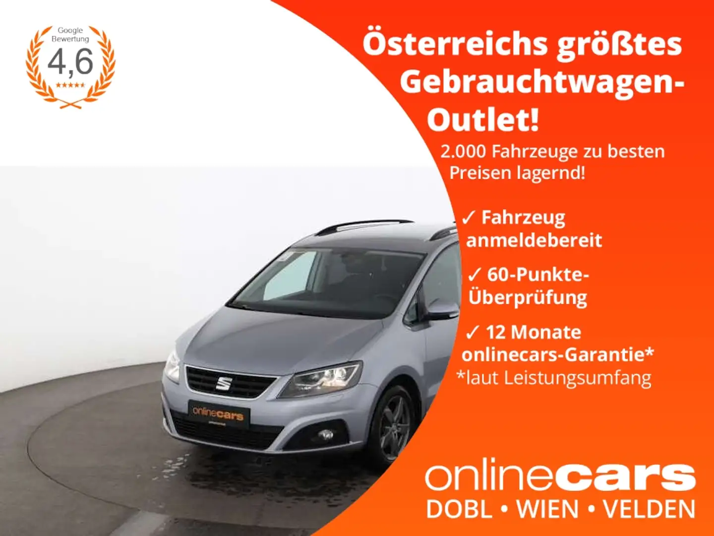 SEAT Alhambra 2.0 TDI Style XENON NAVI R-CAM SITZHZG Grau - 1