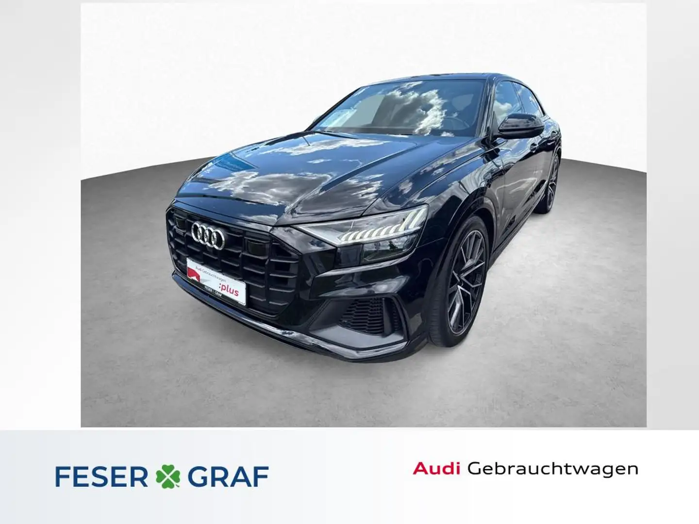 Audi Q8 55 TFSI e qu. - 3 x S line - MATRIX - PANO Negru - 1