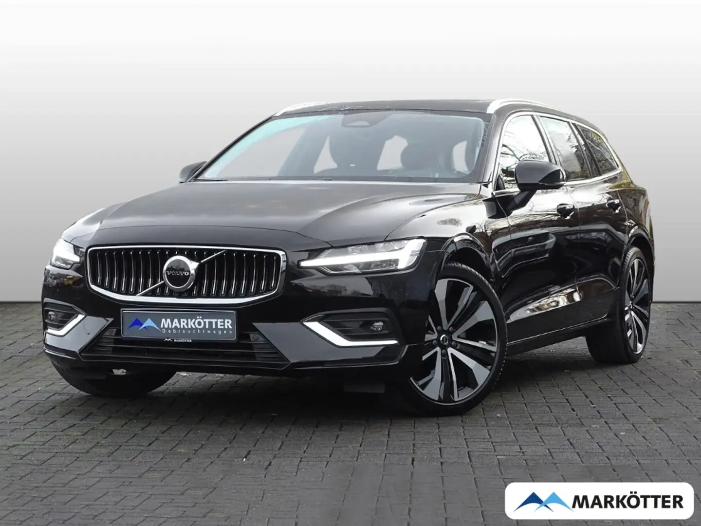 Volvo V60 Kombi Plus Bright/AHK/BLIS/LED/PANO/SHZ/LHZ Schwarz - 1