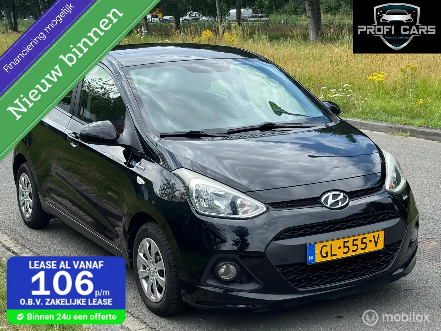 Hyundai i10 1.0i i-Motion Comfort Klima Elek.Pakket Nap Zwart - 1