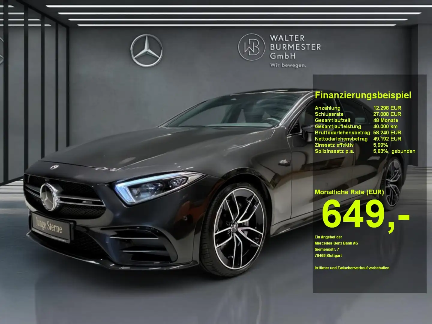 Mercedes-Benz CLS 53 AMG AMG CLS 53 4M+ Wide+Distronic+MBUX+Memory+Kamera Grau - 1
