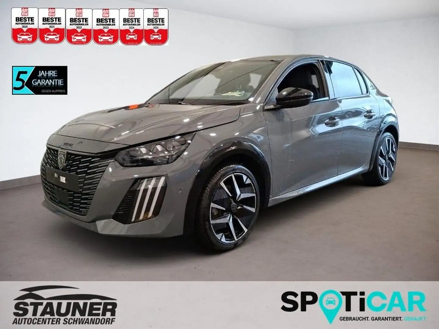 Peugeot 208 NEUER 208 GT HYBRID 145PS e-DSC6 *360°KAMERA* Grau - 1
