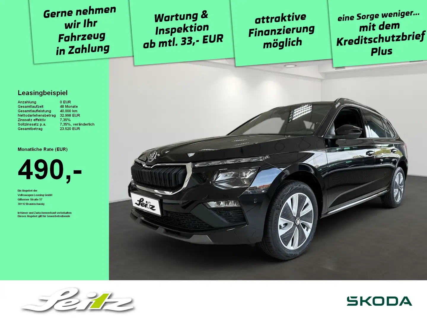 Skoda Kamiq 1.5 TSI Selection *PANO*NAVI*KAMERA*MATRIX* Schwarz - 1