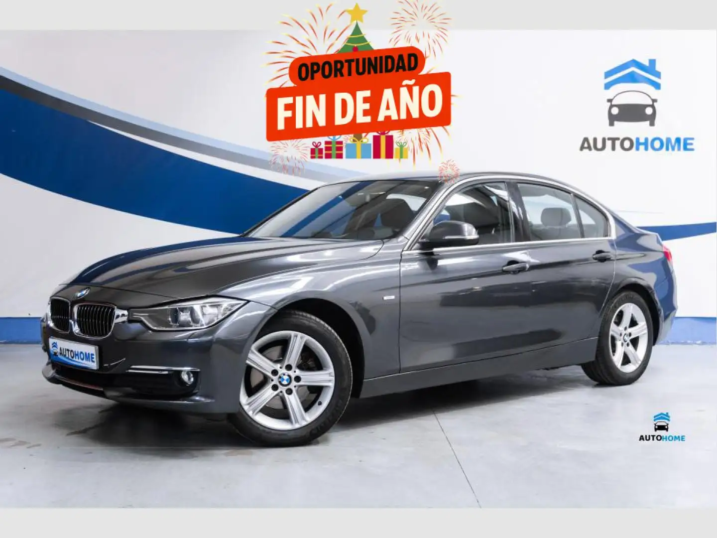 BMW 320 320dA Luxury Plateado - 1