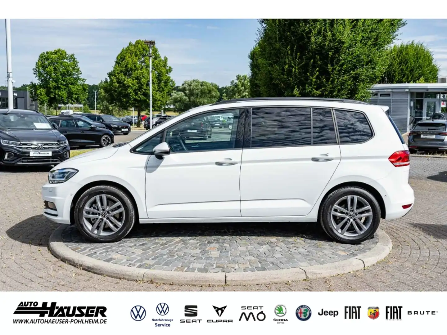 Volkswagen Touran Comfortline 1.5 TSI DSG 7-SITZER EL. HECKKL. NAVI Alb - 2