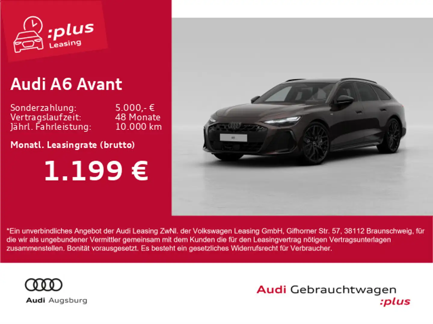 Audi A6 TFSI 2x S line qu. S tronic *AHK*StdHz* Braun - 1