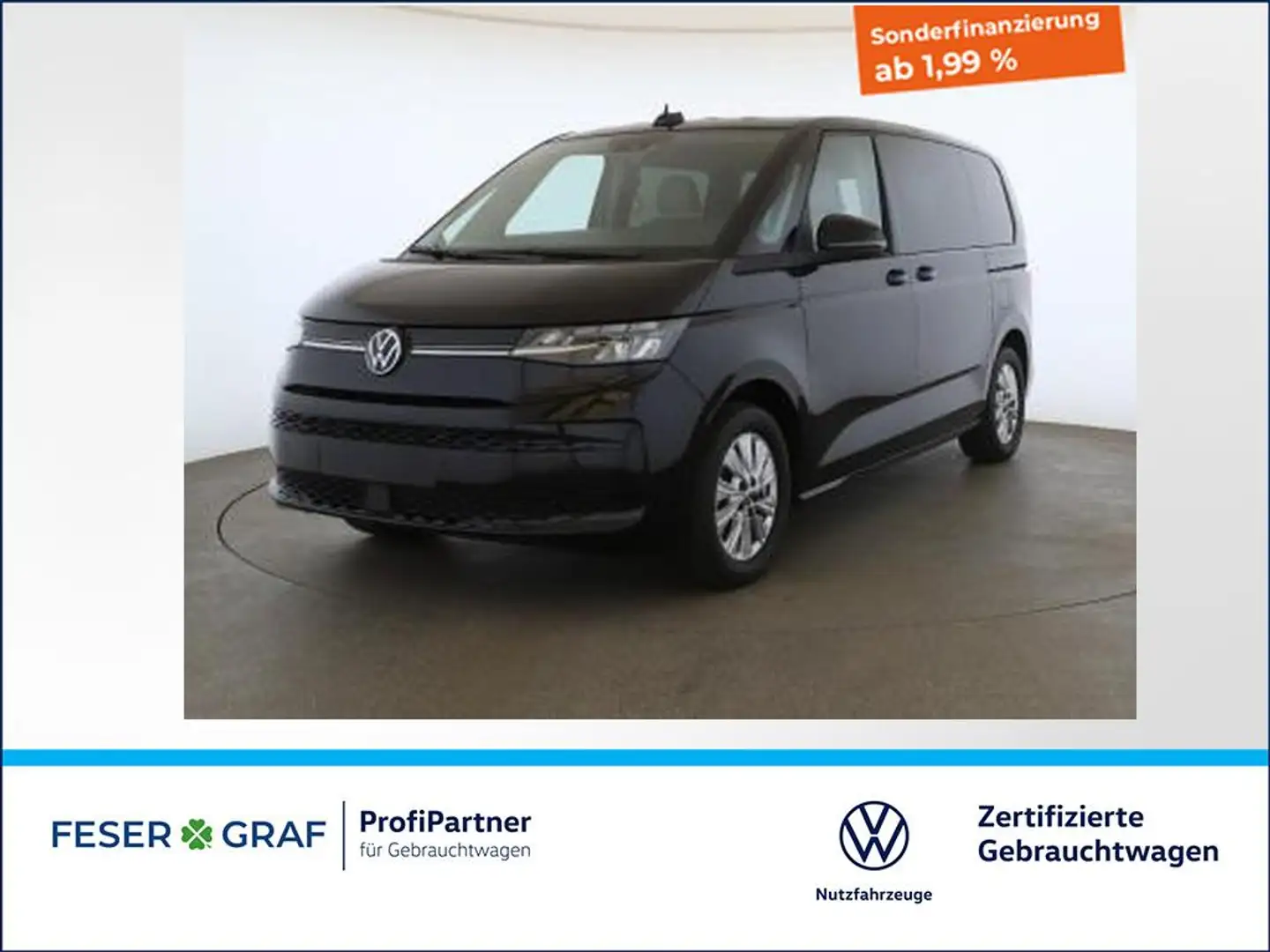Volkswagen T7 Multivan 2.0TDI Life DSG 6Sitze AHK LED PDC Climatronic Schwarz - 1