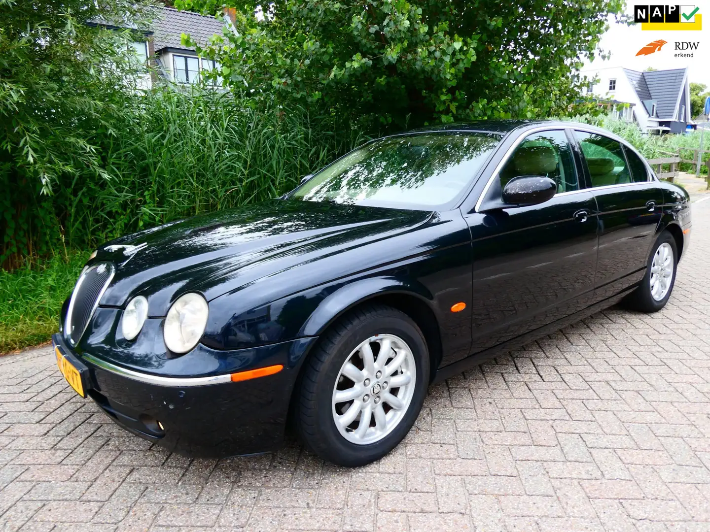 Jaguar S-Type 2.5 V6 Automaat 204pk Clima Leder Youngtimer Schwarz - 1