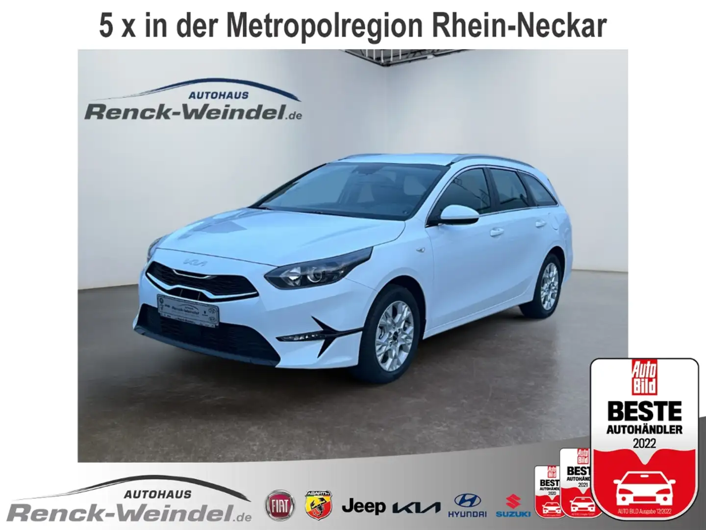 Kia Ceed SW / cee'd SW Vision 1.6 CRDi Navi Klimaautom Rückfahrkam. Winte Weiß - 1
