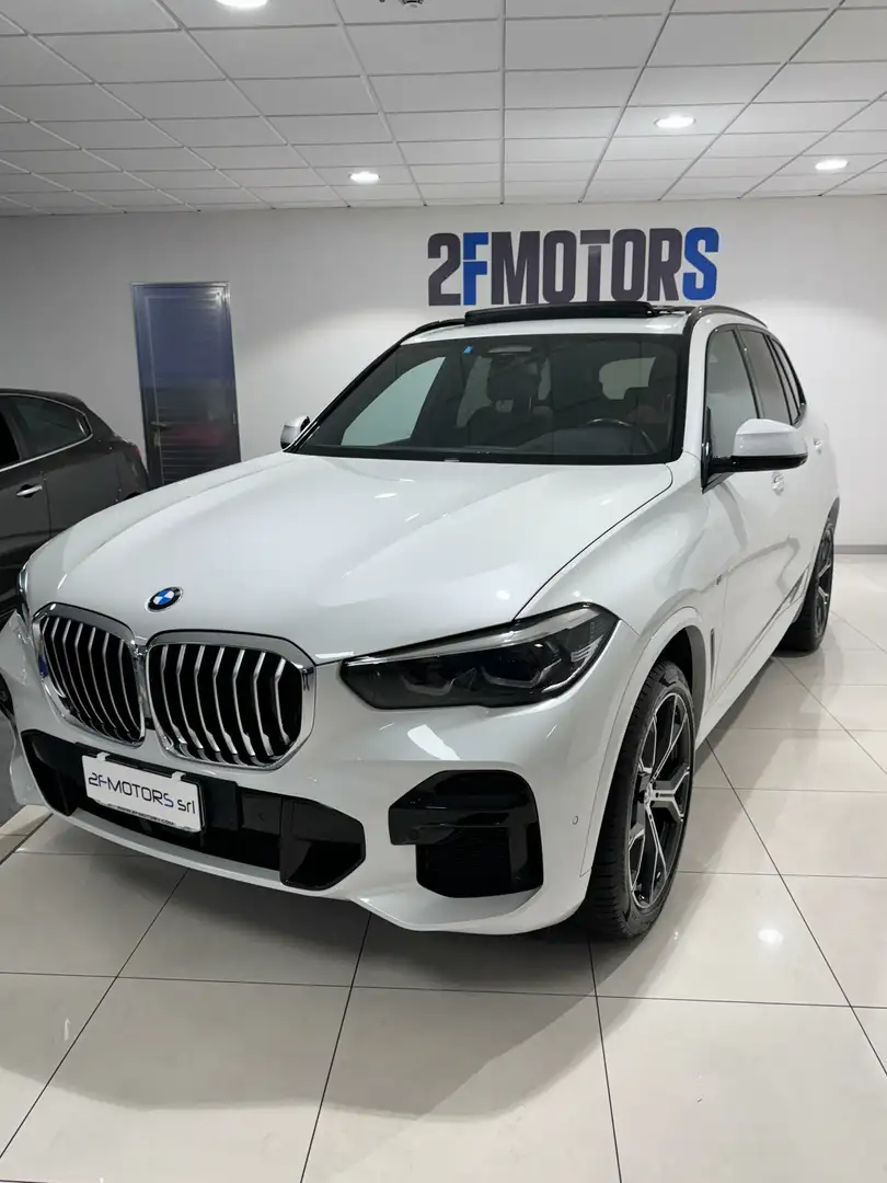 BMW X5 xdrive40d mhev 48V Msport auto Bianco - 1