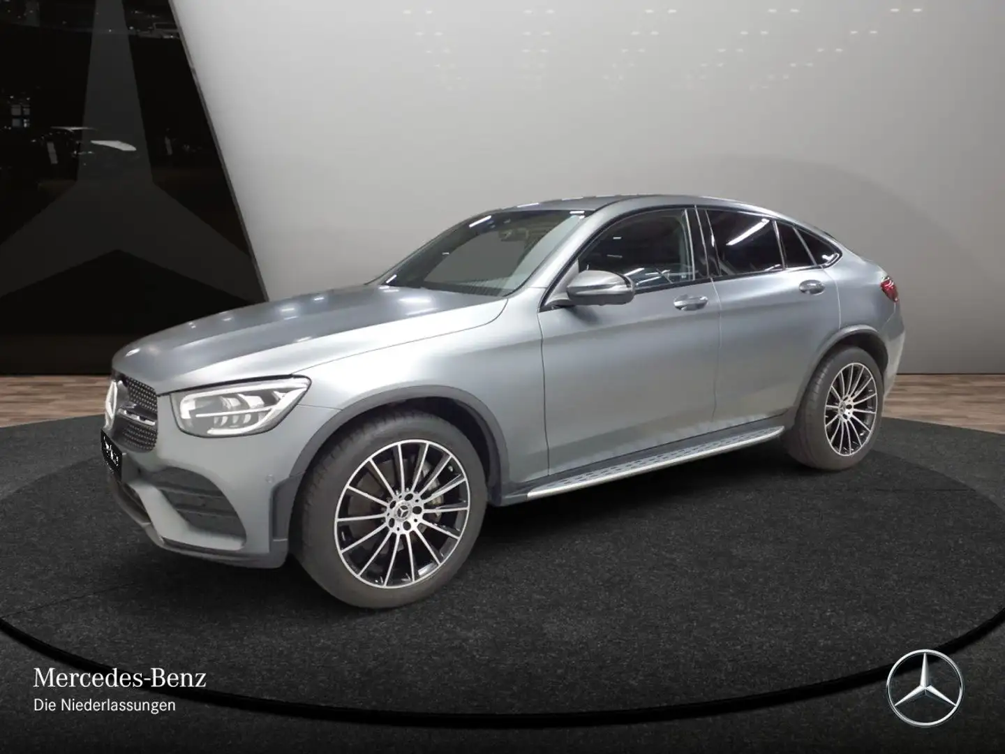 Mercedes-Benz GLC 300 Coupé 4M AMG+NIGHT+360+LED+STHZG+HUD+SPUR Grigio - 2