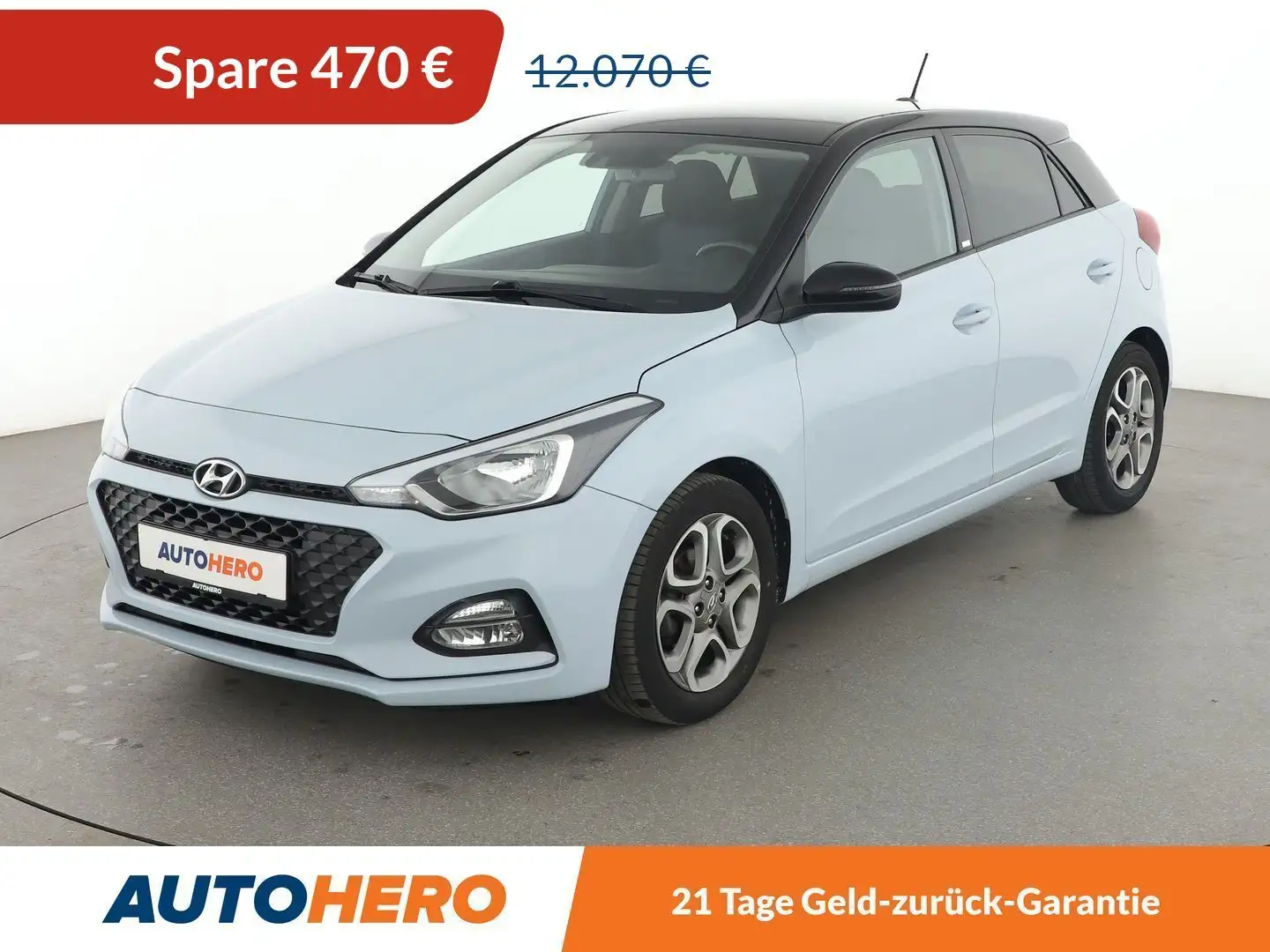 Hyundai i20 1.2 YES! Plus*NAVI*CAM*SPUR*PDC*SHZ*KLIMA* Blau - 1