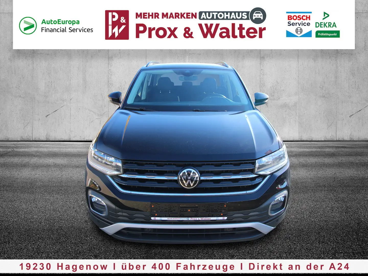 Volkswagen T-Cross TSI OPF 7-DSG Active LED+NAVI+KAMERA+ACC Schwarz - 1