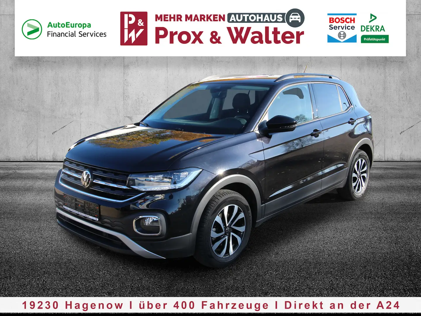 Volkswagen T-Cross TSI OPF 7-DSG Active LED+NAVI+KAMERA+ACC Schwarz - 2