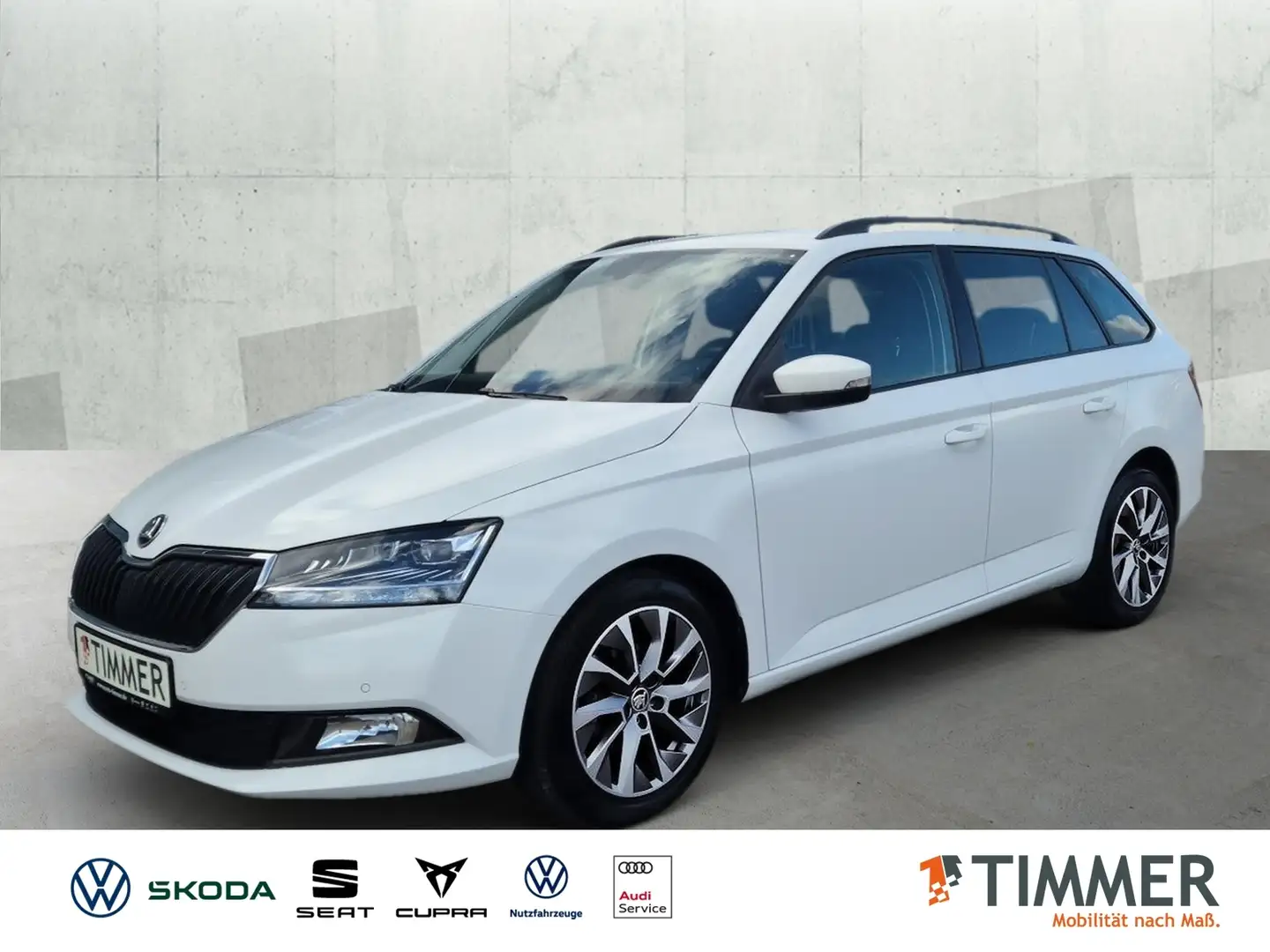 Skoda Fabia III Combi 1.0 TSI CLEVER *NAVI *TEMPO *SHZ *DAB * Weiß - 1